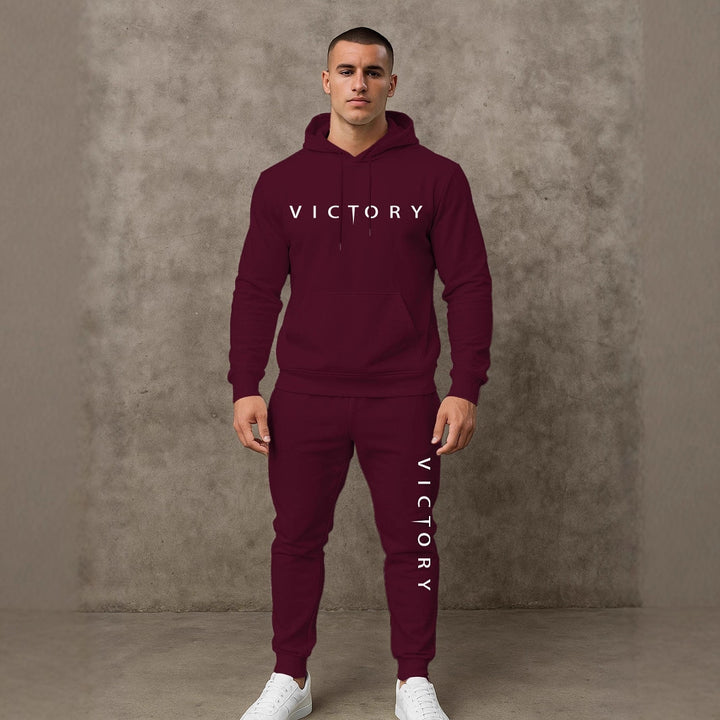 Herren komfortabler Sportanzug mit modernem Schriftzug Aliams