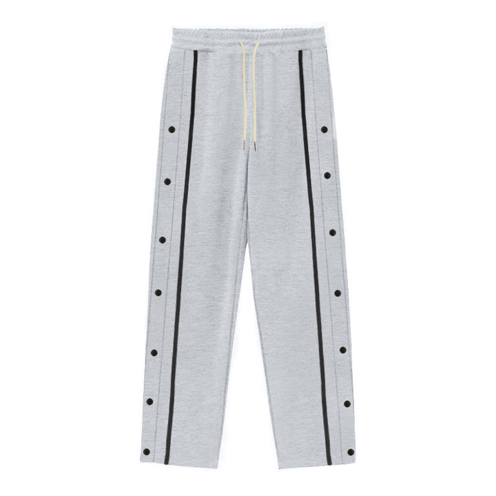 Herren Sportliche Trainingshose mit seitlichen Druckknopfdetails Aliams