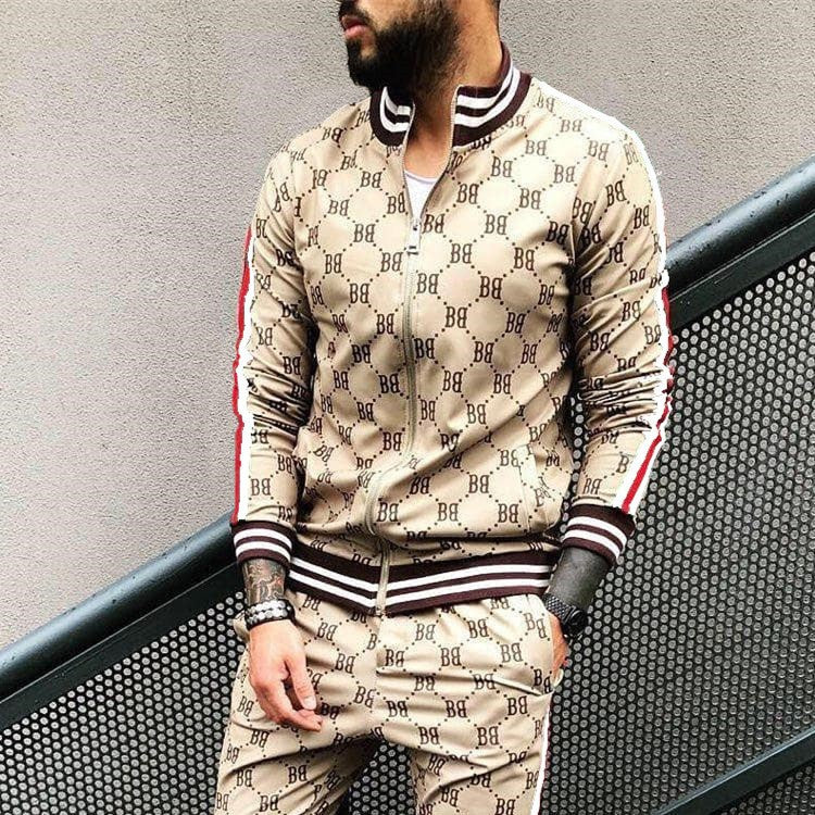 Herren modisches Tracksuit mit grafischem Druck Aliams