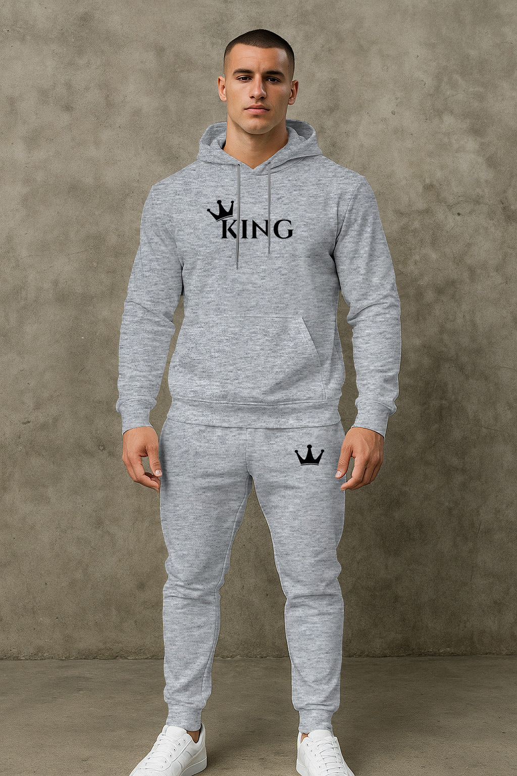 Herren hochwertiger Hoodie und Jogginghose Set Aliams