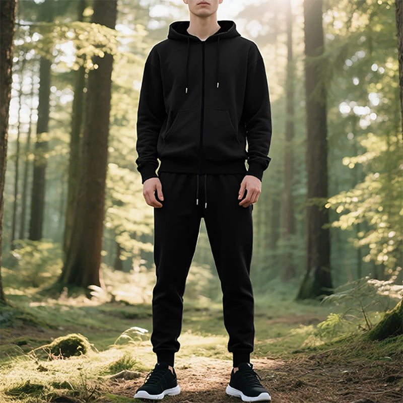 Herren Freizeithoodie mit Jogginghose im lässigen Schnitt Aliams