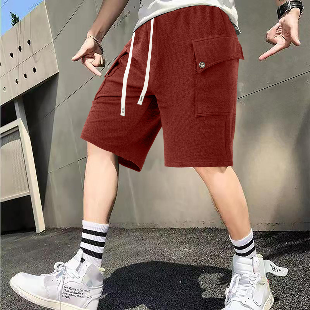Herren Cargo-Shorts mit praktischen Seitentaschen und verstellbarem Bund Aliams