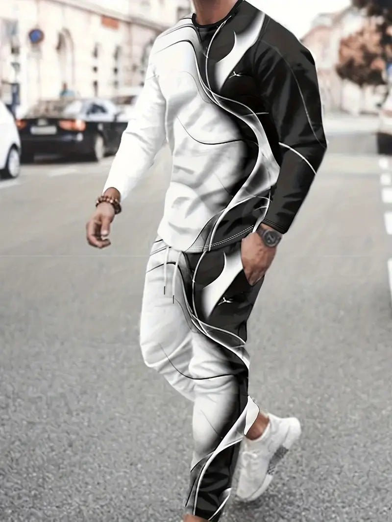 Herren sportliches Ganzkörpertraining-Set mit kreativem Design Aliams