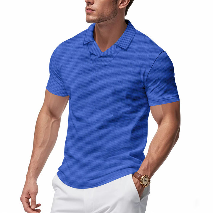 Herren Kurzarm Poloshirt mit strukturiertem Design Aliams