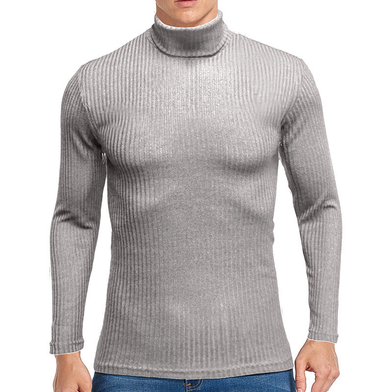 Herren Rollkragenpullover aus feiner Rippenstruktur Aliams