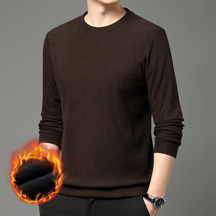 Herren komfortabler und stilvoller Rundhalspullover aus wärmendem Material Aliams