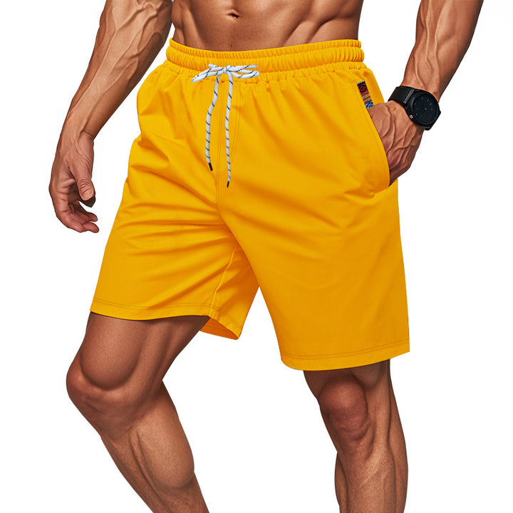 Herren sportliche Schwimmshorts mit elastischem Bund und Taschen Aliams