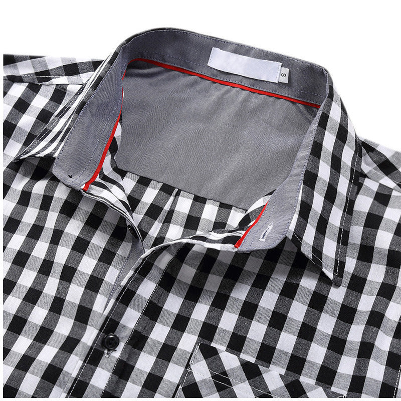 Herren Kurzarm-Hemd im klassischen Karodessin Aliams