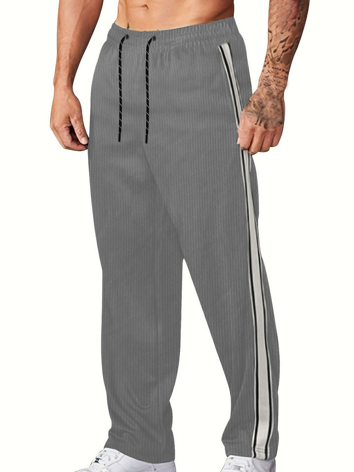 Herren komfortable Freizeithose mit seitlichem Streifen Aliams