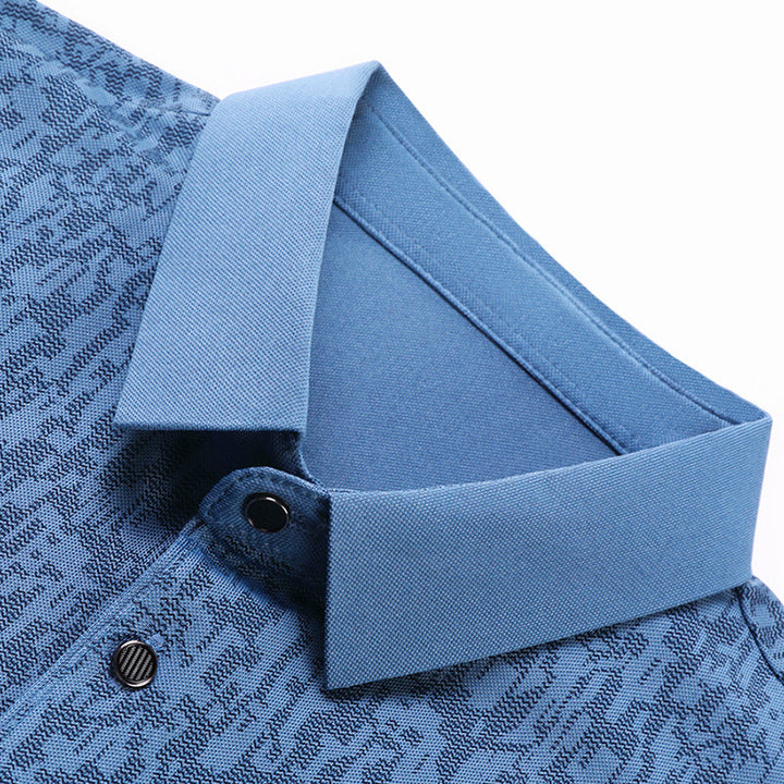 Herren Poloshirt mit strukturiertem Gewebe und modernem Kragen Aliams