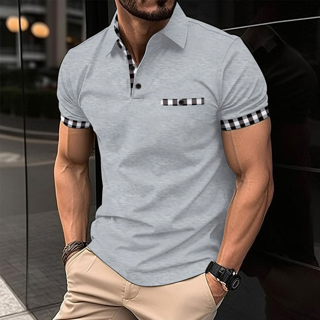 Herren Freizeit Polo Shirt Aliams