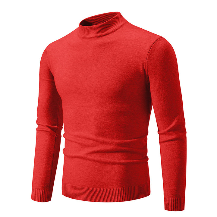 Herren eleganter Pullover mit Stehkragen Aliams