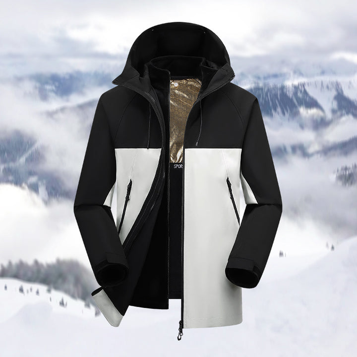 Herren Outdoor-Jacke mit winddichter und wasserabweisender Beschichtung Aliams