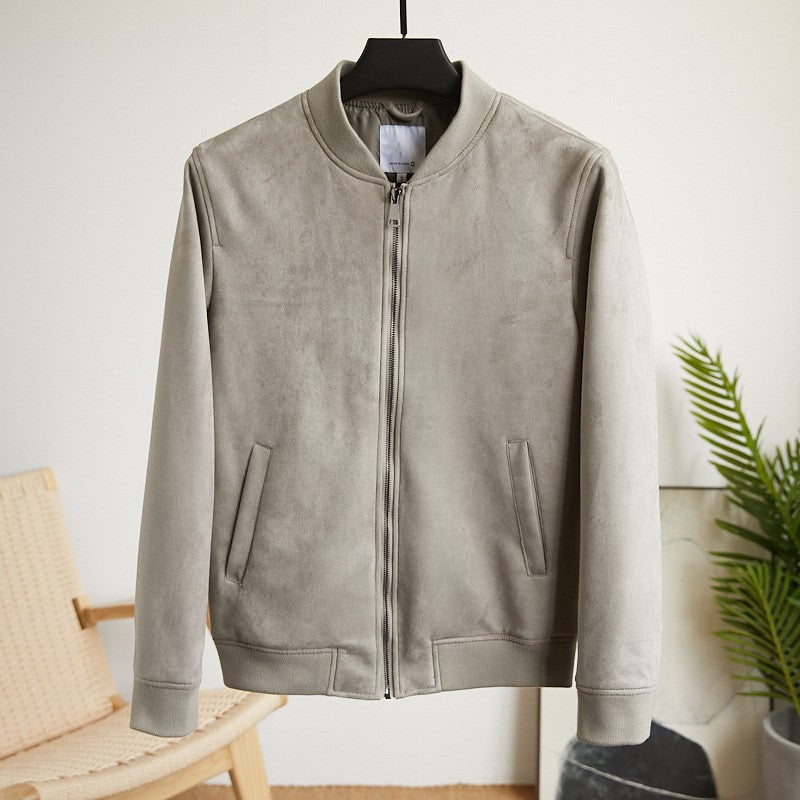 Herren elegante und bequeme Wildlederjacke Hedi-Mode