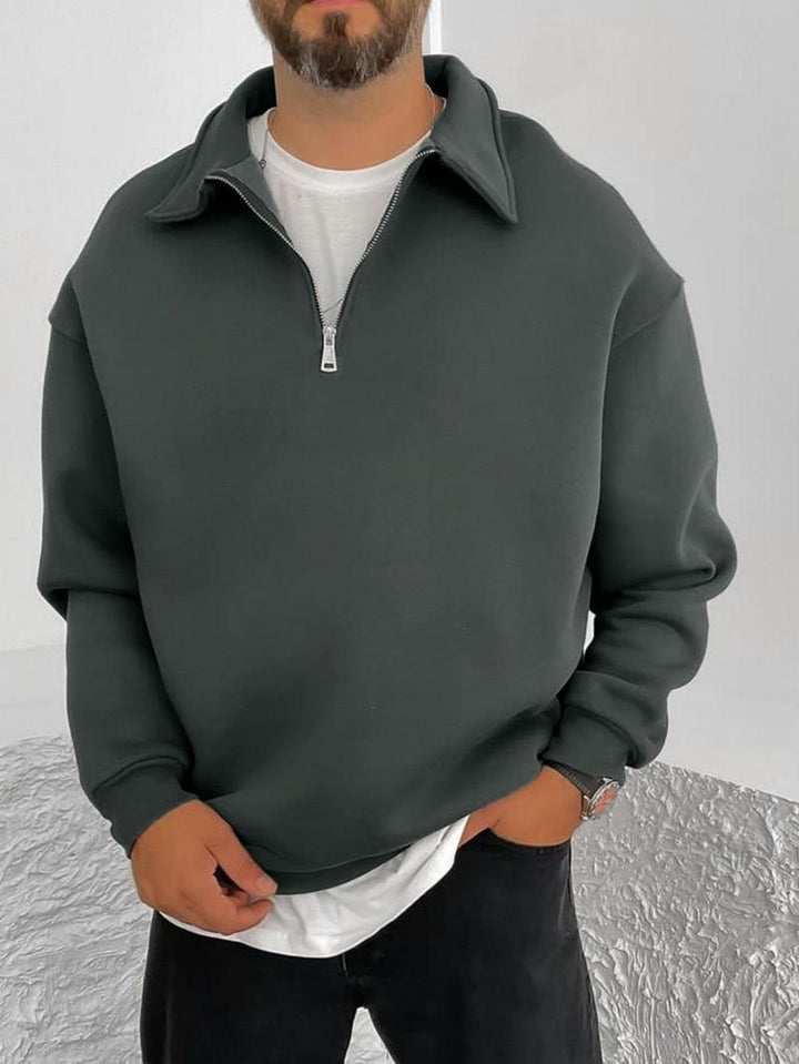 Herren Sweatshirt mit Stehkragen Aliams