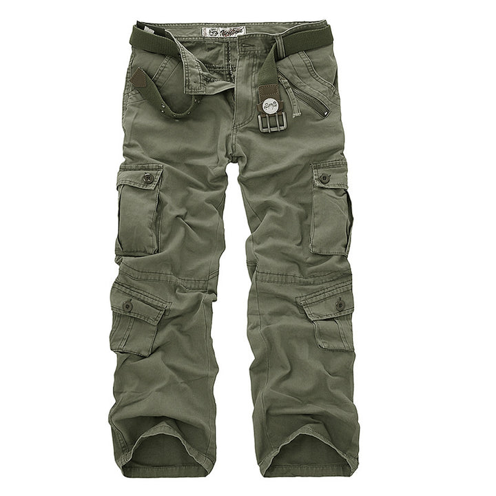 Herren Cargo-Hose mit elastischem Bund und vielseitigen Taschen Aliams