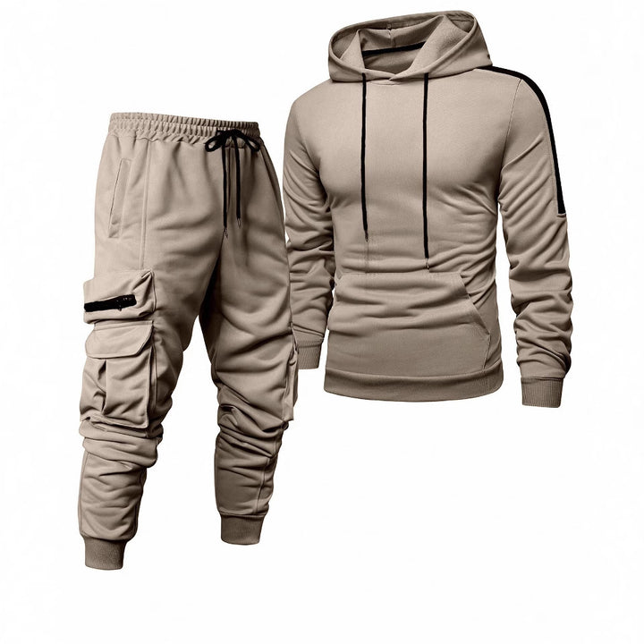 Herren Komfortables Hoodie- und Jogginghosen-Set mit praktischen Taschen Aliams