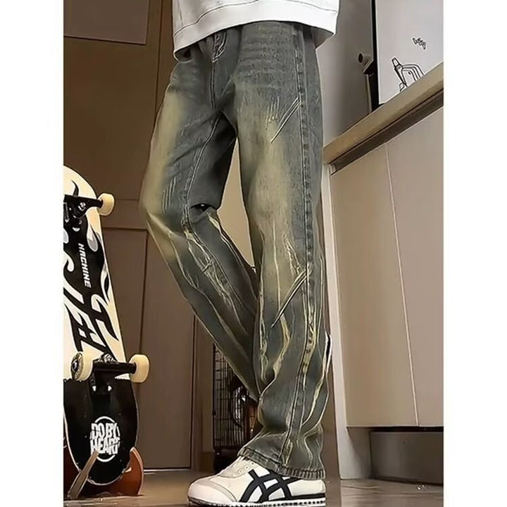 Herren lässige baggy Jeans im used Look Aliams