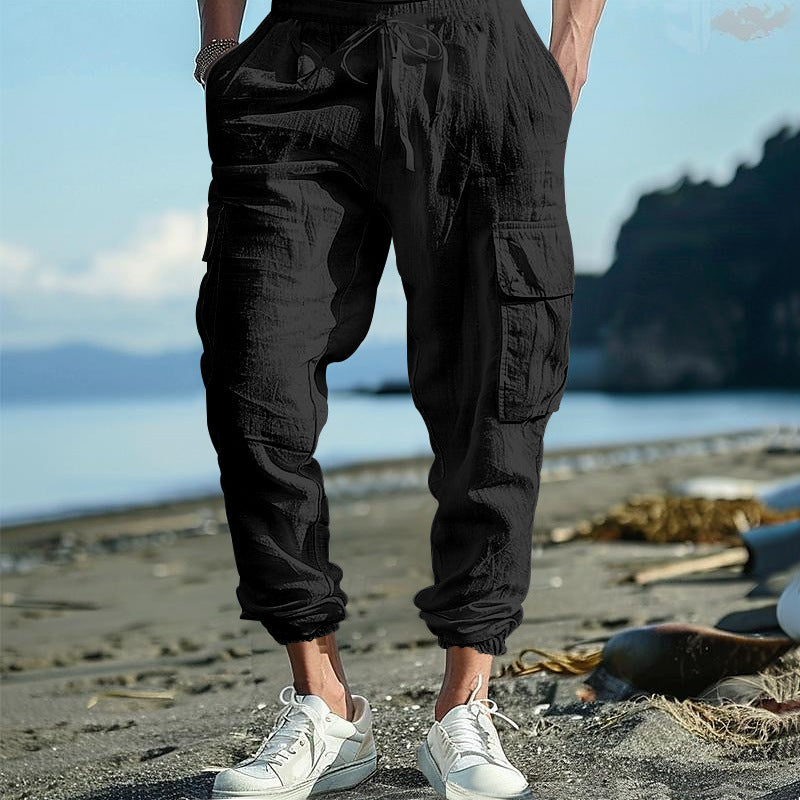 Herren Cargo-Jogginghose mit praktischen Taschen Aliams