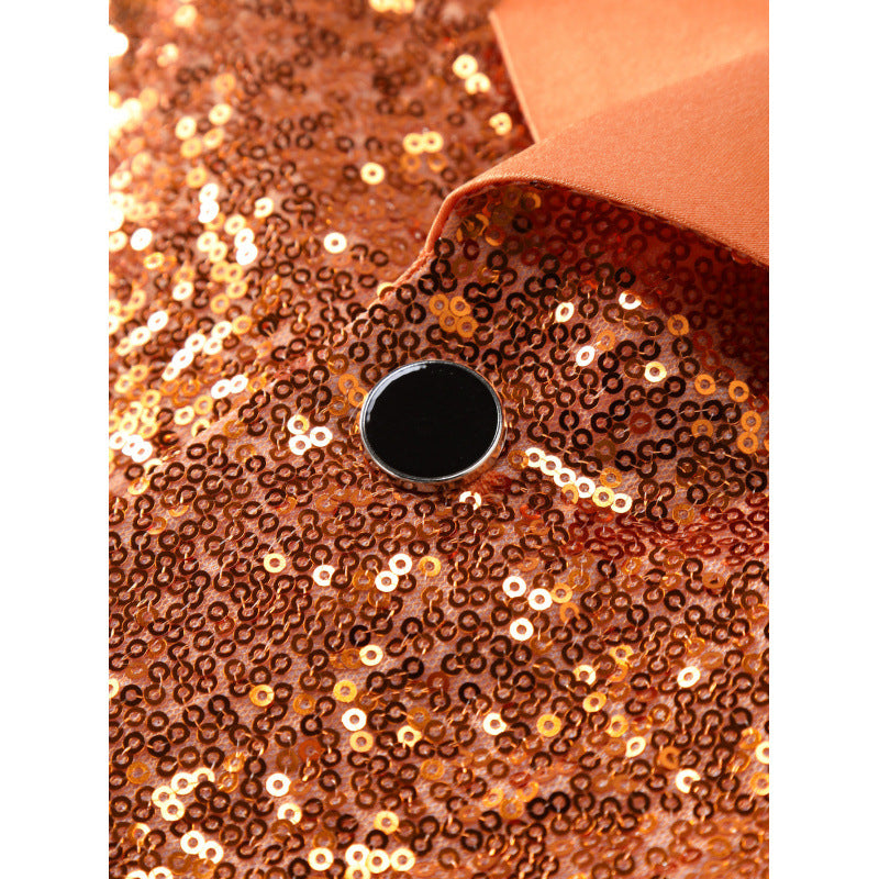 Herren Glamouröser Paillettenanzug Aliams