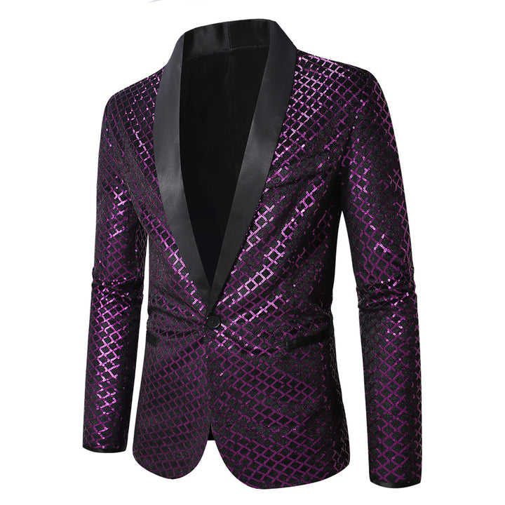 Herren schimmernder Pailletten Blazer mit modernem Design Aliams