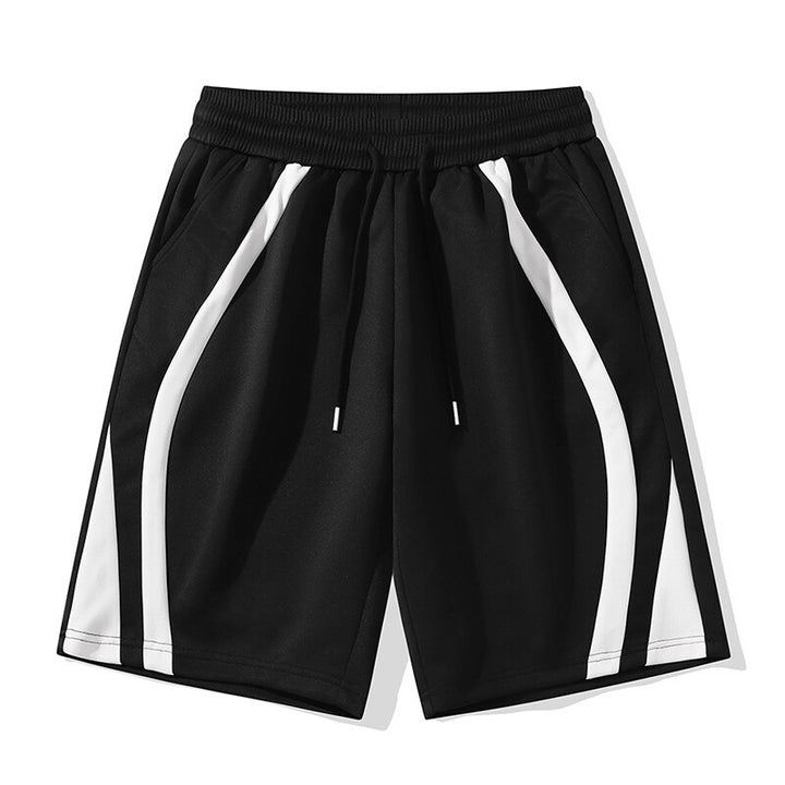 Herren Sportliche Shorts mit elastischem Bund und seitlichen Kontraststreifen Aliams