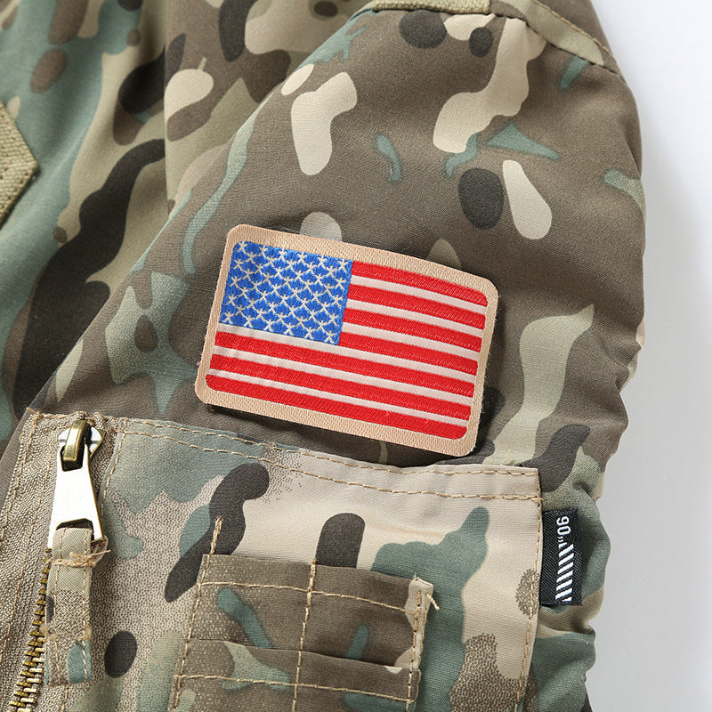 Herren Cargobomberjacke mit praktischen Taschen und hoher Kragen Aliams