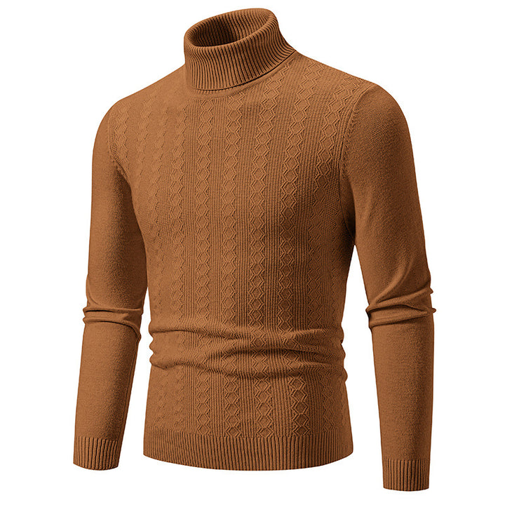 Herren Komfortabler Rollkragenpullover mit strukturiertem Design und hochwertiger Baumwolle Aliams