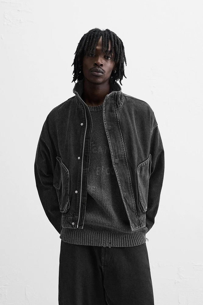 Herren Denim Bomberjacke Aliams