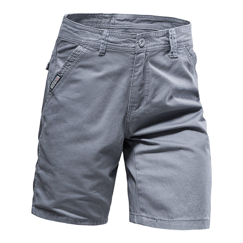 Herren elegante Baumwoll-Shorts mit praktischen Taschen Aliams