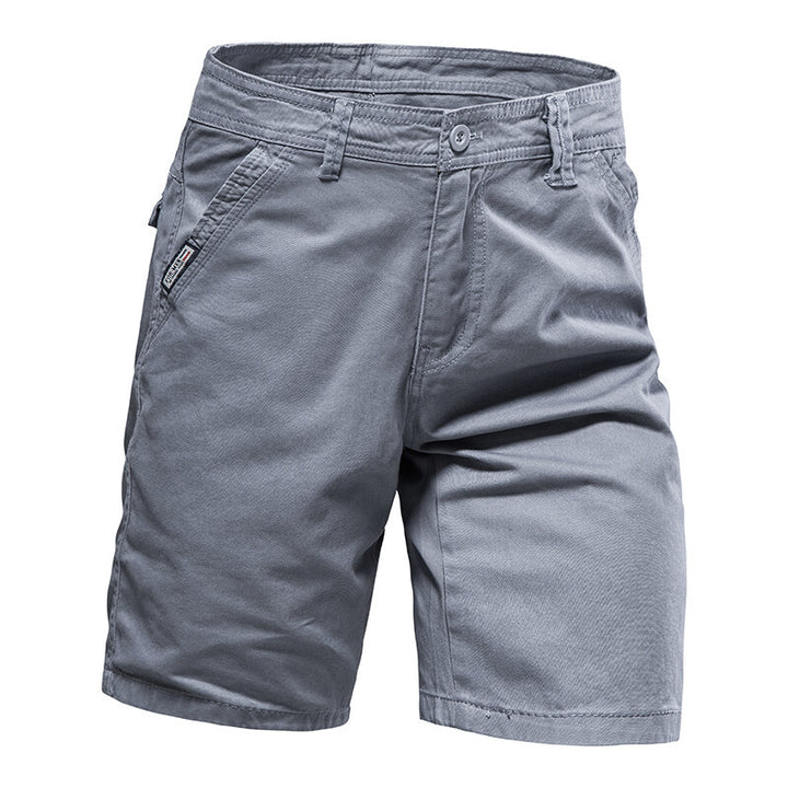 Herren elegante Baumwoll-Shorts mit praktischen Taschen Aliams