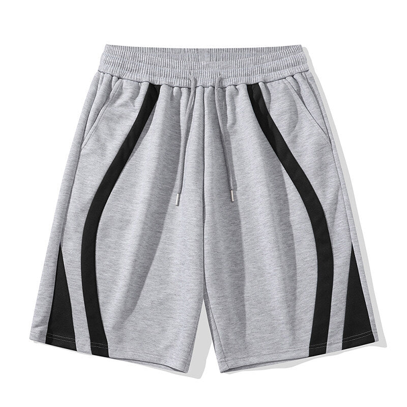 Herren Sportliche Shorts mit elastischem Bund und seitlichen Kontraststreifen Aliams