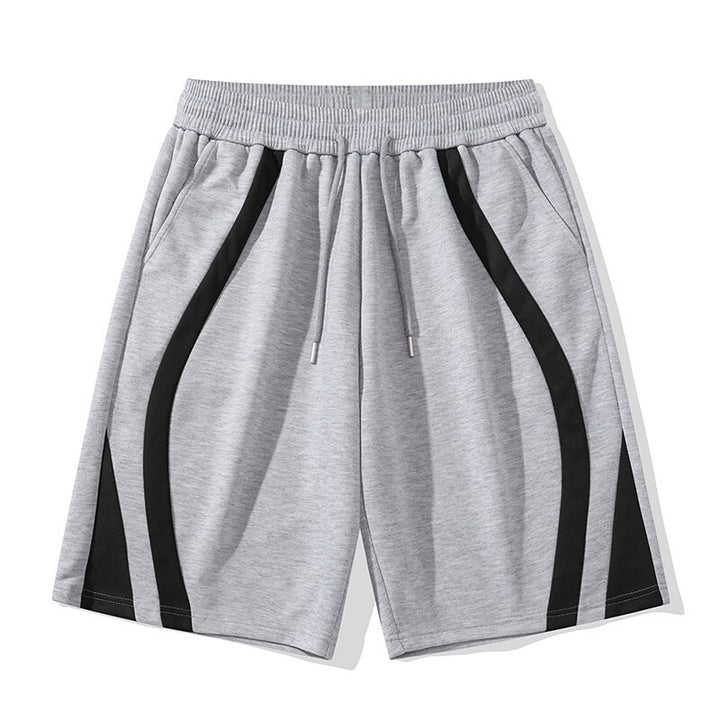 Herren Sportliche Shorts mit elastischem Bund und seitlichen Kontraststreifen Aliams