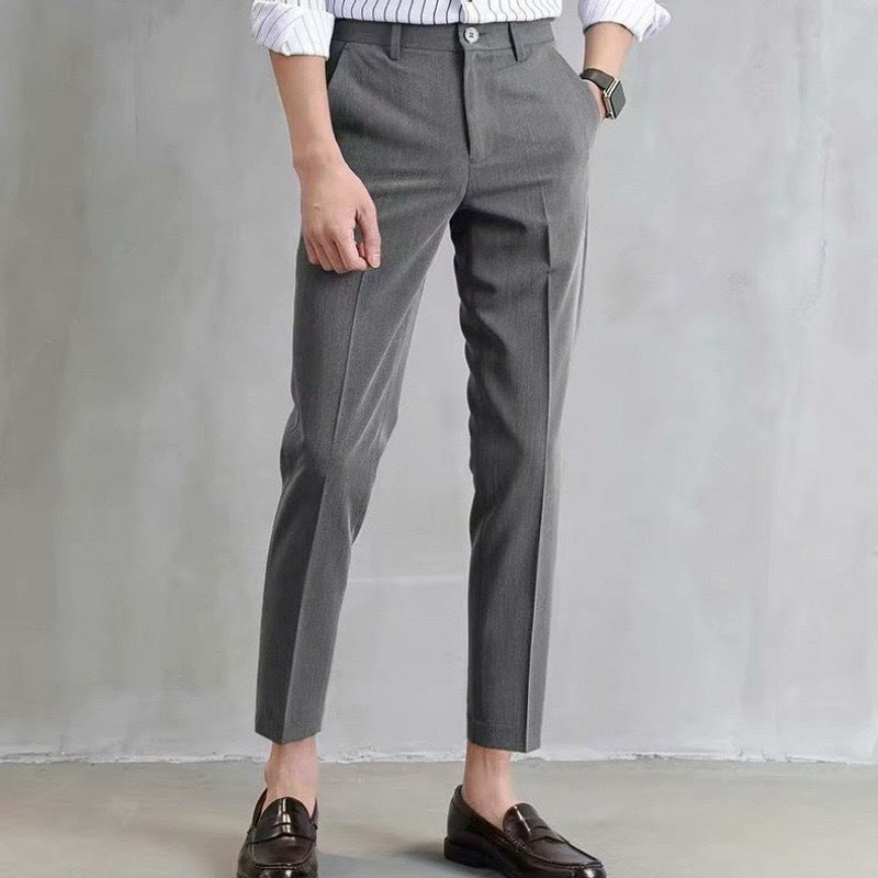 Herren klassische Chino-Hose mit eleganter Passform und subtilen Details Aliams