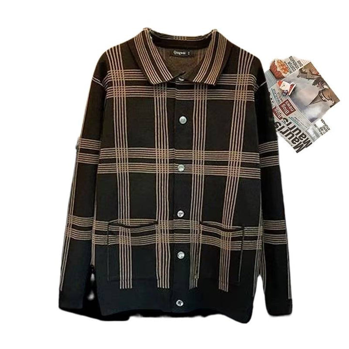 Damen Karierte Hemdjacke mit praktischen Taschen und eleganter Knopfleiste Aliams