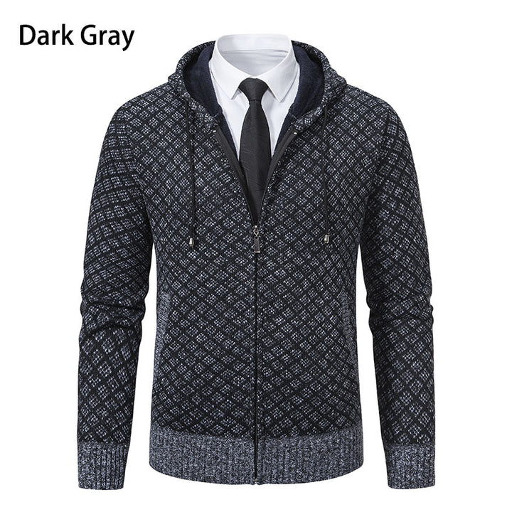 Herren Kapuzenjacke mit strukturiertem Design und eleganten Akzenten Aliams