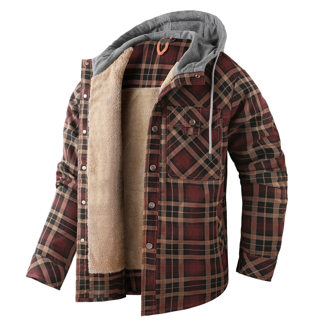 Herren Flanelljacke mit weichem Futter Aliams