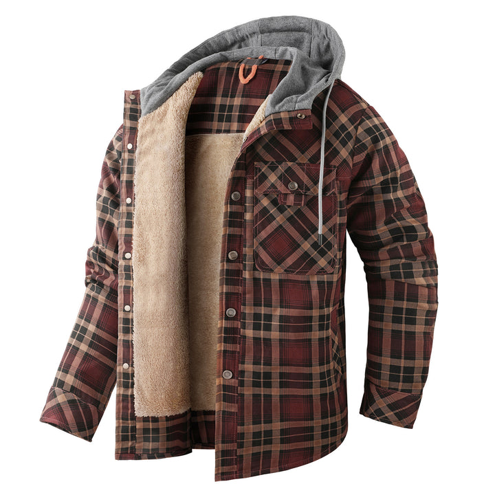 Herren Flanelljacke mit weichem Futter Aliams