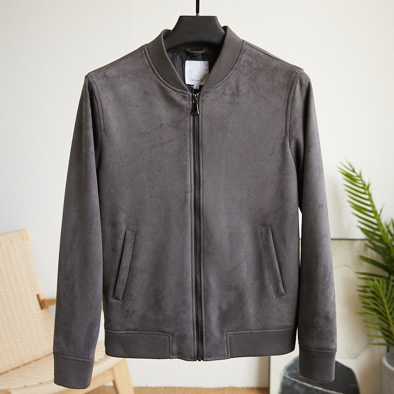 Herren elegante und bequeme Wildlederjacke Hedi-Mode