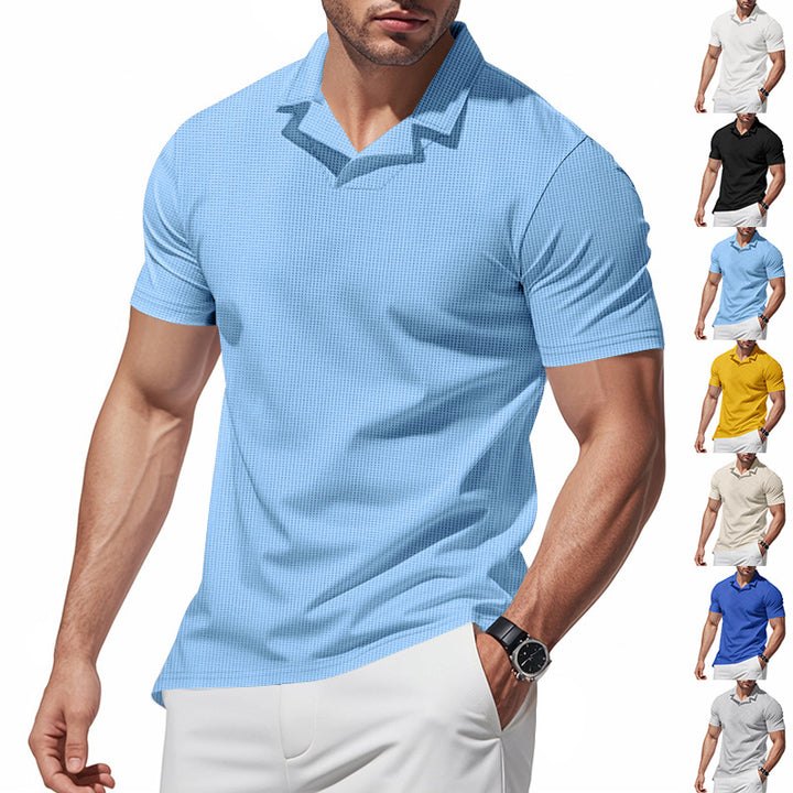 Herren Kurzarm Poloshirt mit strukturiertem Design Aliams