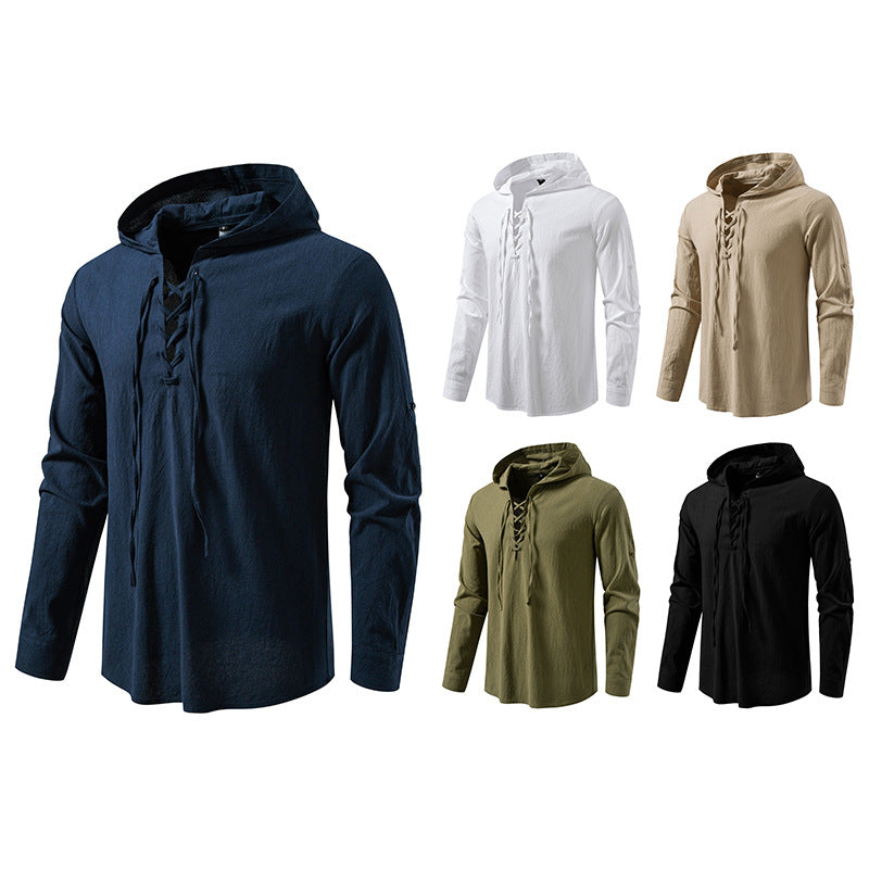 Herren Kapuzentop mit einzigartigem Schnürdesign Aliams