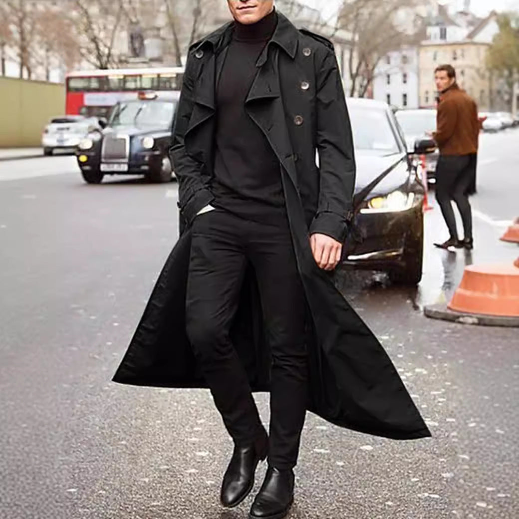 Herren klassischer Trenchcoat Aliams