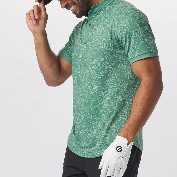 Herren Golf Polo mit modernem Muster Aliams