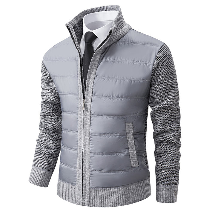 Herren sportive Kapuzenjacke mit strukturiertem Material und eleganten Details Aliams