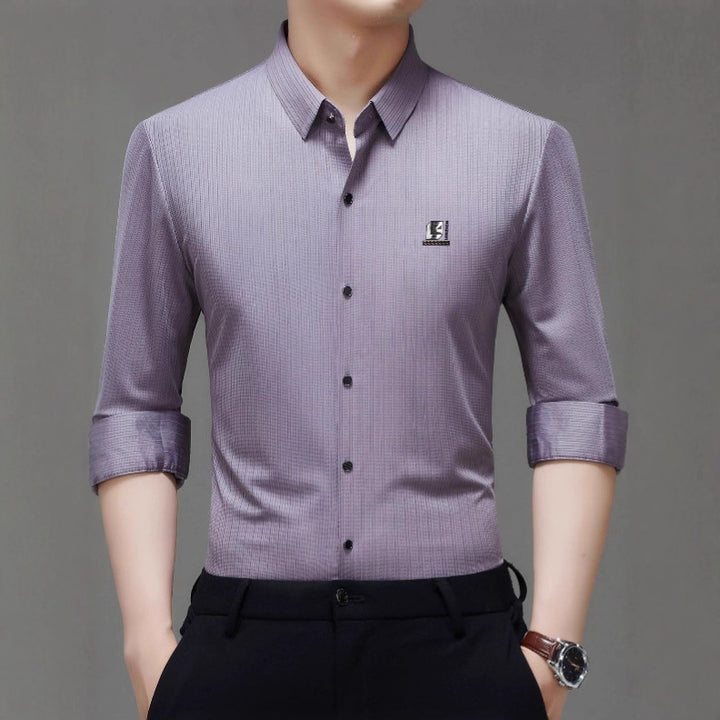 Herren elegantes Hemd mit strukturiertem Design und modernen Akzenten Aliams