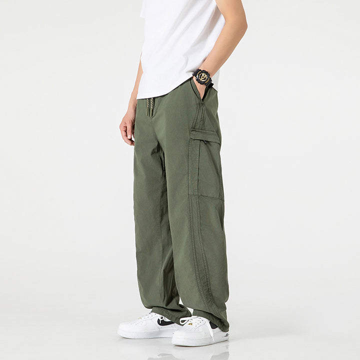 Herren bequeme Cargo-Hose mit praktischen Seiten- und Gesäßtaschen Aliams