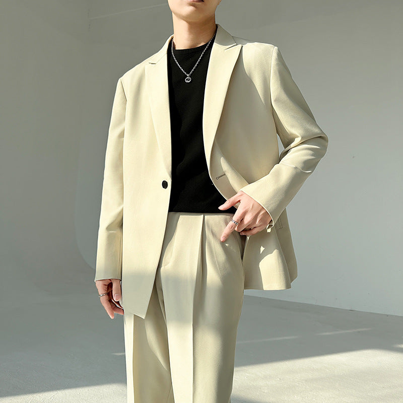 Herren eleganter Anzugblazer mit modernem Schnitt und feinem Innenfutter Aliams