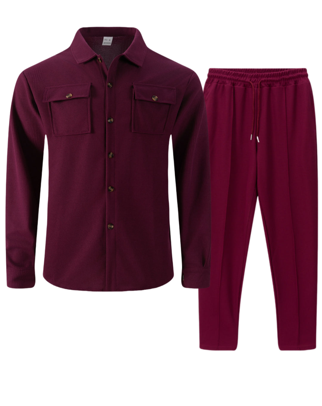 Herren Freizeit-Set mit atmungsaktivem Strukturdesign und praktischen Taschen Aliams