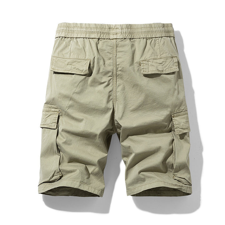 Herren Cargo-Shorts mit elastischem Bund und multifunktionalen Seitentaschen Aliams