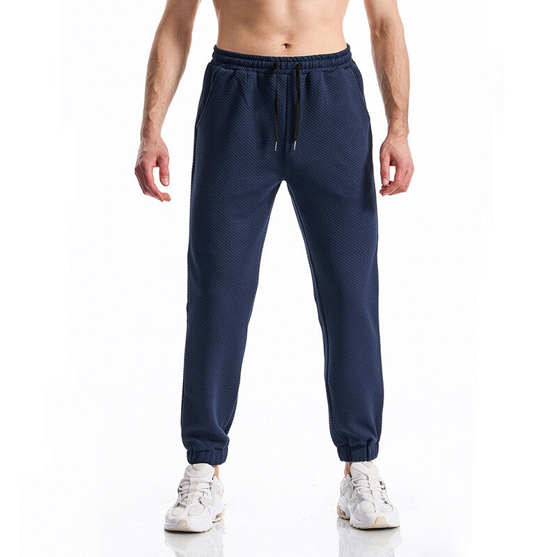 Herren Freizeit-Jogginghose mit elastischem Bund und atmungsaktiven Stoffen Aliams